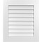 Ekena Millwork Vertical Surface Mount PVC Gable Vent: Non-Functional, w/ 3-1/2"W x 1"P Standard Frame, 24"W x 28"H GVPVE24X2801SN - alternate 1